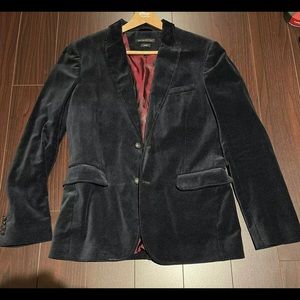 John Varvatos Mens Velvet Two Button Blazer Jacket  Size 38